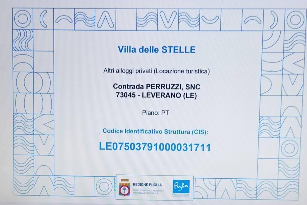 Villa Delle Stelle Con Piscina Leverano Exterior foto